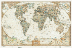 Карта мира под старину. (масштаб: в 1 см 317 км). Размеры 1330 х 940 мм.